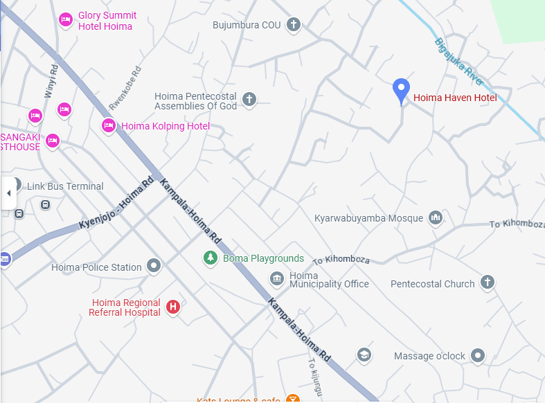 Hoima location map